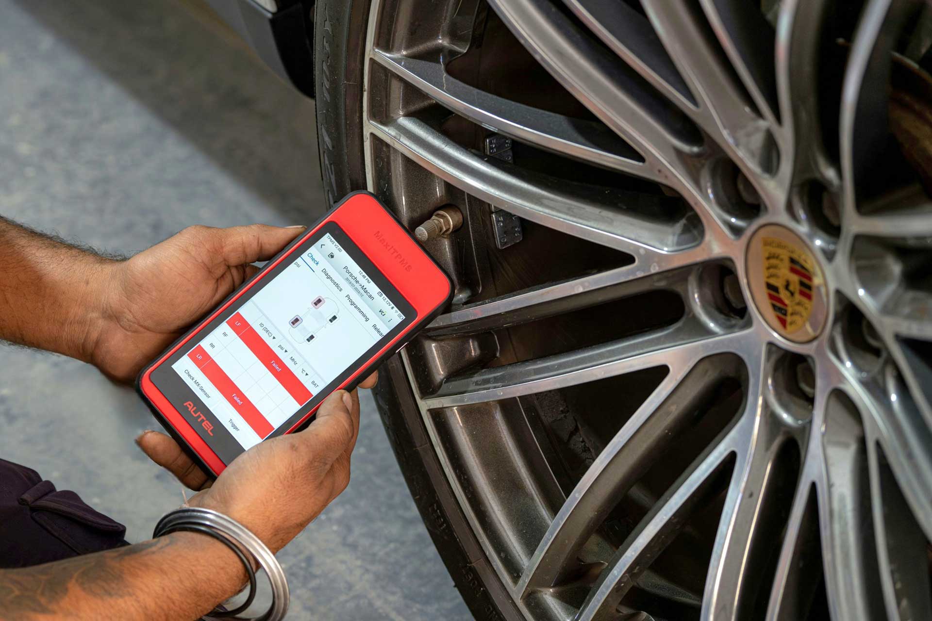 Tire wear & pressure check